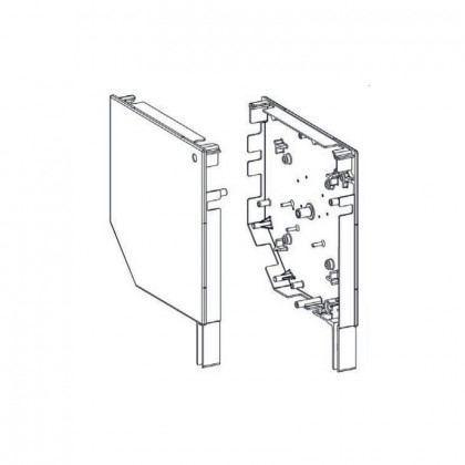 Pièces détachées volets roulants : Paire de joue aluminium