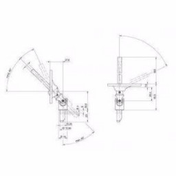 Sortie de caisson 45° Embase Etroite