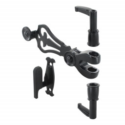 Accessoires Aluminium noir pour espagnolette Alliance volet battant