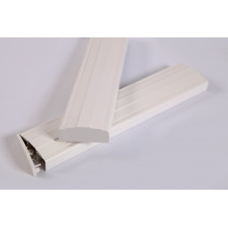 Paire d'Embouts de barre PVC blanc